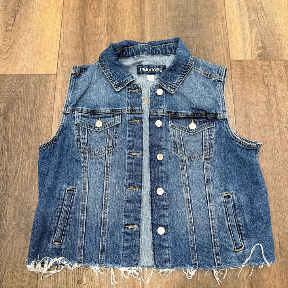 Maurice’s denim jean vest